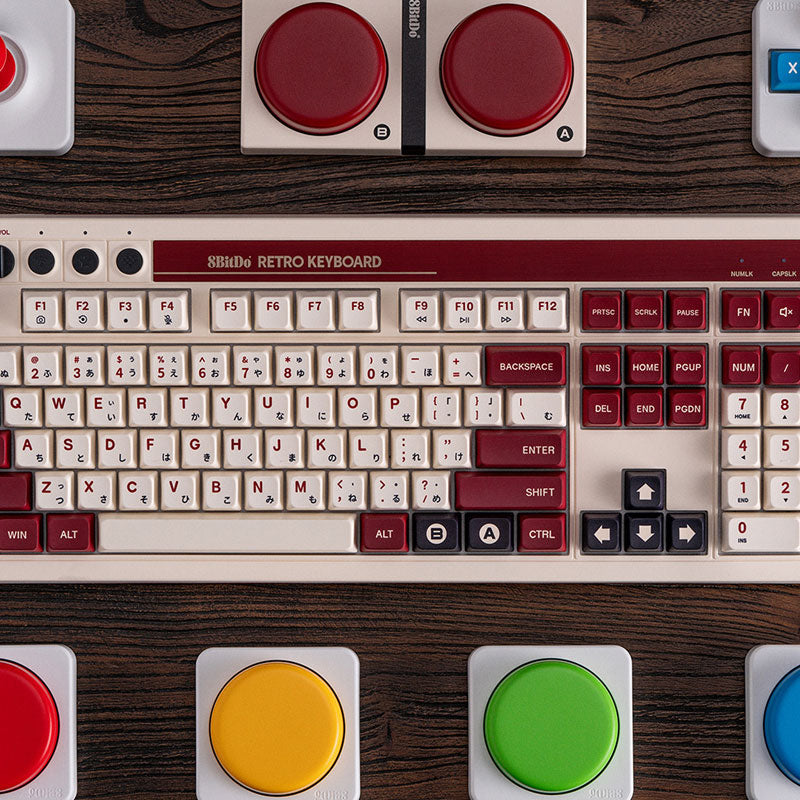 8BitDo Retro 108 Mechanical Keyboard - Compact Gaming Keyboard