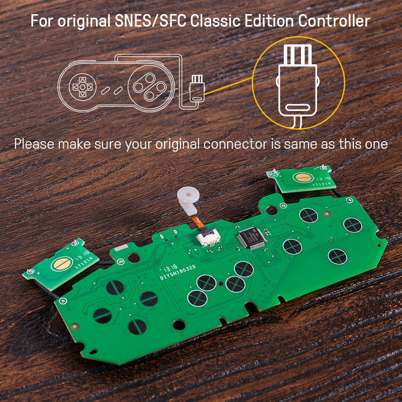 8BitDo Mod Kit for SNES/SFC Classic Edition Controller (Classic) - Wireless Game Controller